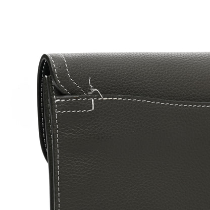 Christian Dior X KAWS Grained Calfskin Saddle Wristlet Grey 7 of 10