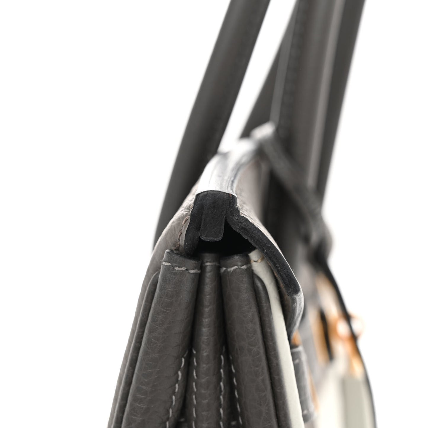 Taurillon Clemence Horseshoe Birkin 30 Gris Perle Etain Graphite