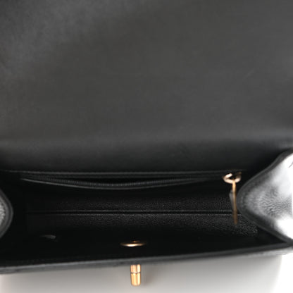 Chanel Calfskin Chevron Stitched Coco Waist Bag Black 5 of 10