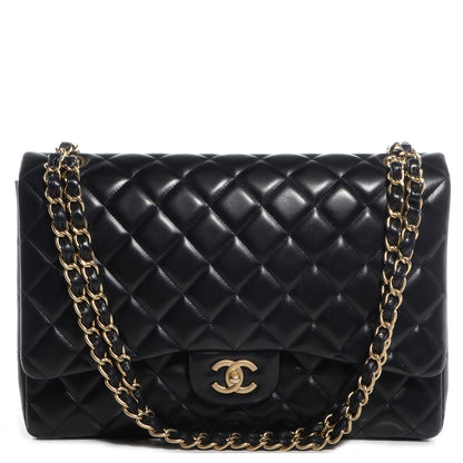 Chanel Lambskin Maxi Single Flap Black 1 of 9