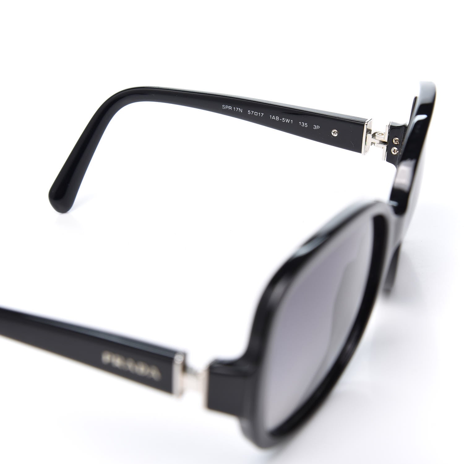 Prada Acetate Sunglasses SPR 17N Black 6 of 8