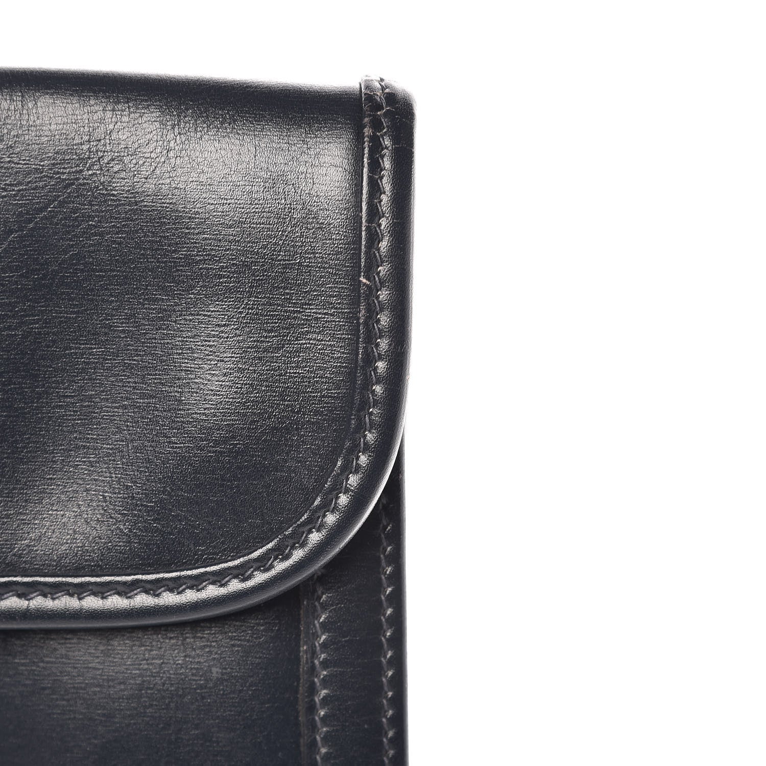 Hermes Box Calf Jige PM Clutch Bleu Marine 10 of 25
