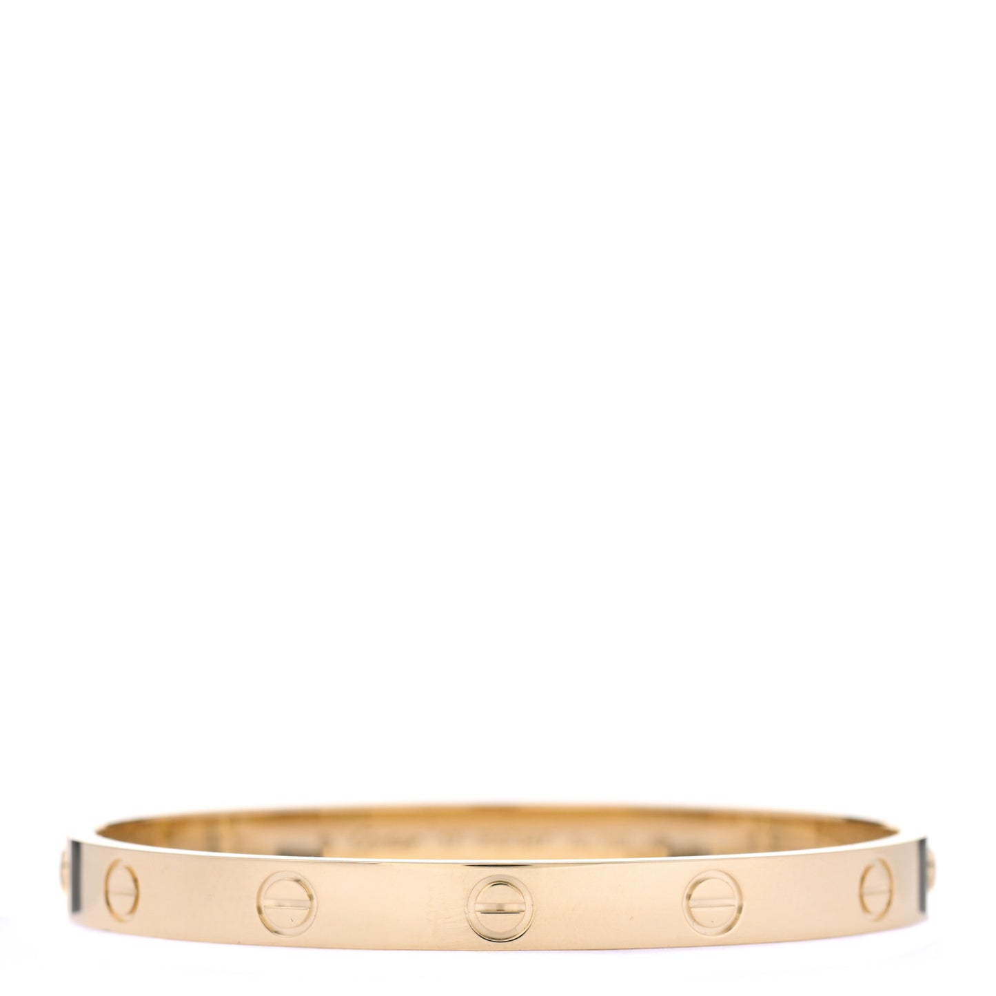 18K Yellow Gold LOVE Bracelet 17