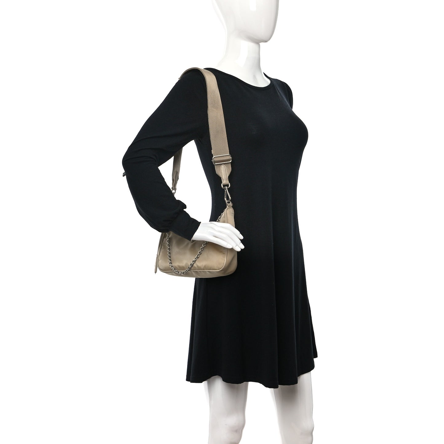 Re-Nylon Saffiano Re-Edition 2005 Shoulder Bag Deserto