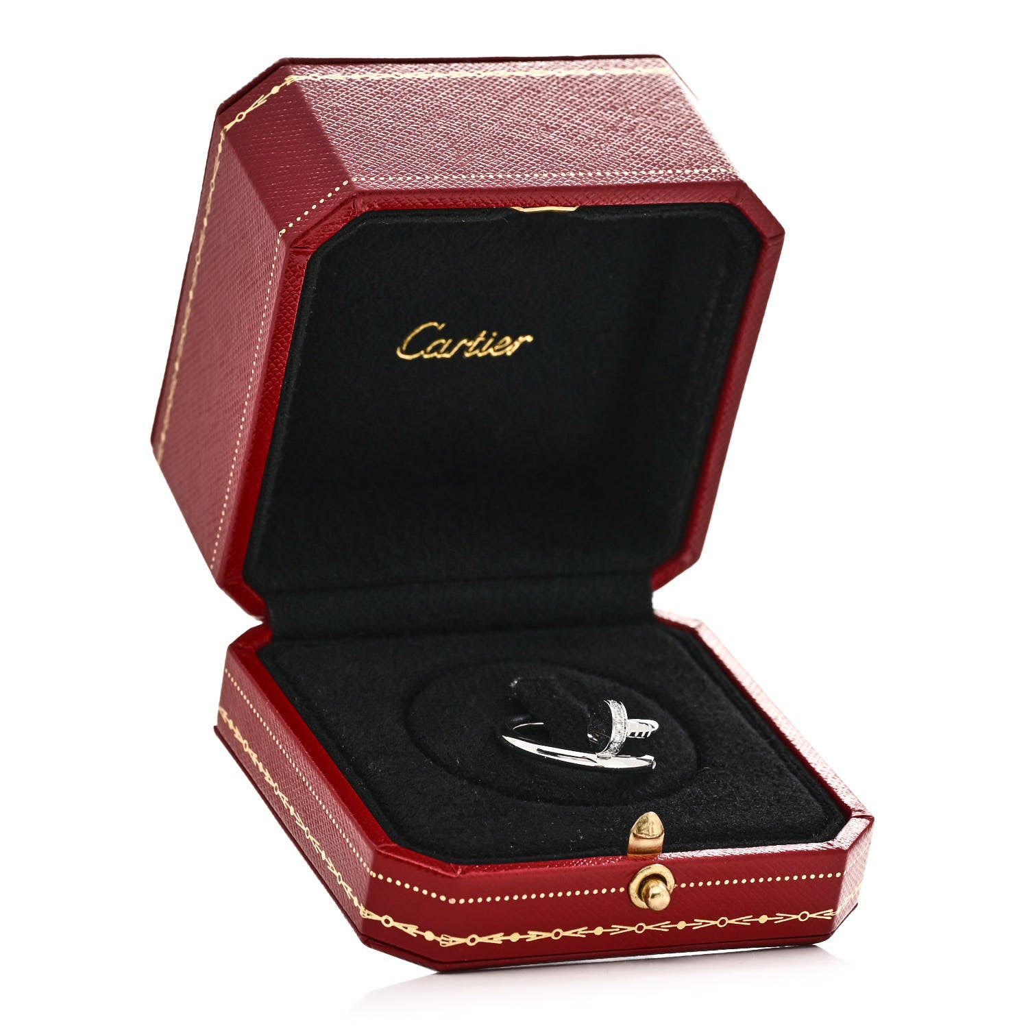 Cartier 18K White Gold Diamond Juste Un Clou Ring 53 6.25 6 of 6