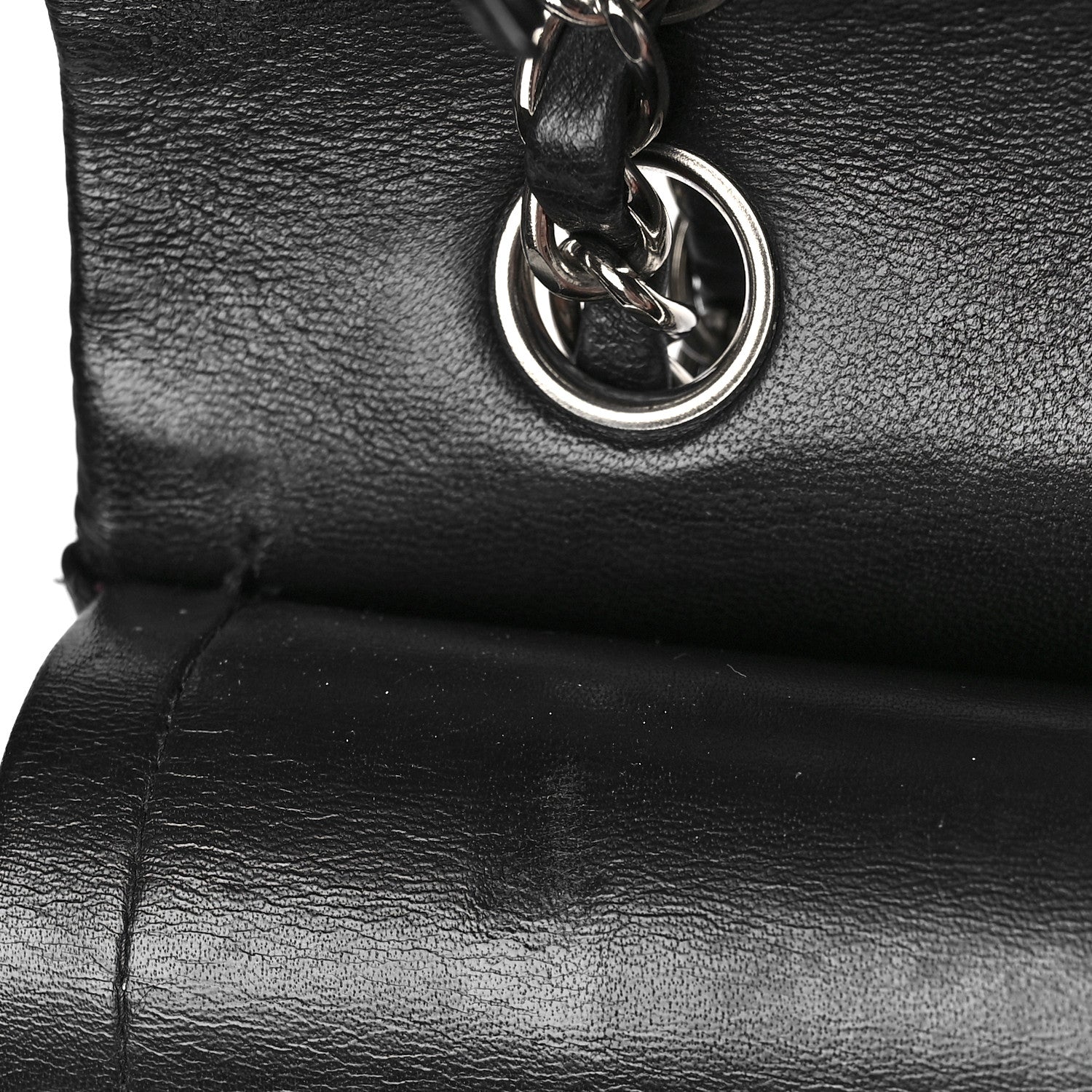 Chanel Lambskin Quilted Medium Double Flap Black 13 of 13