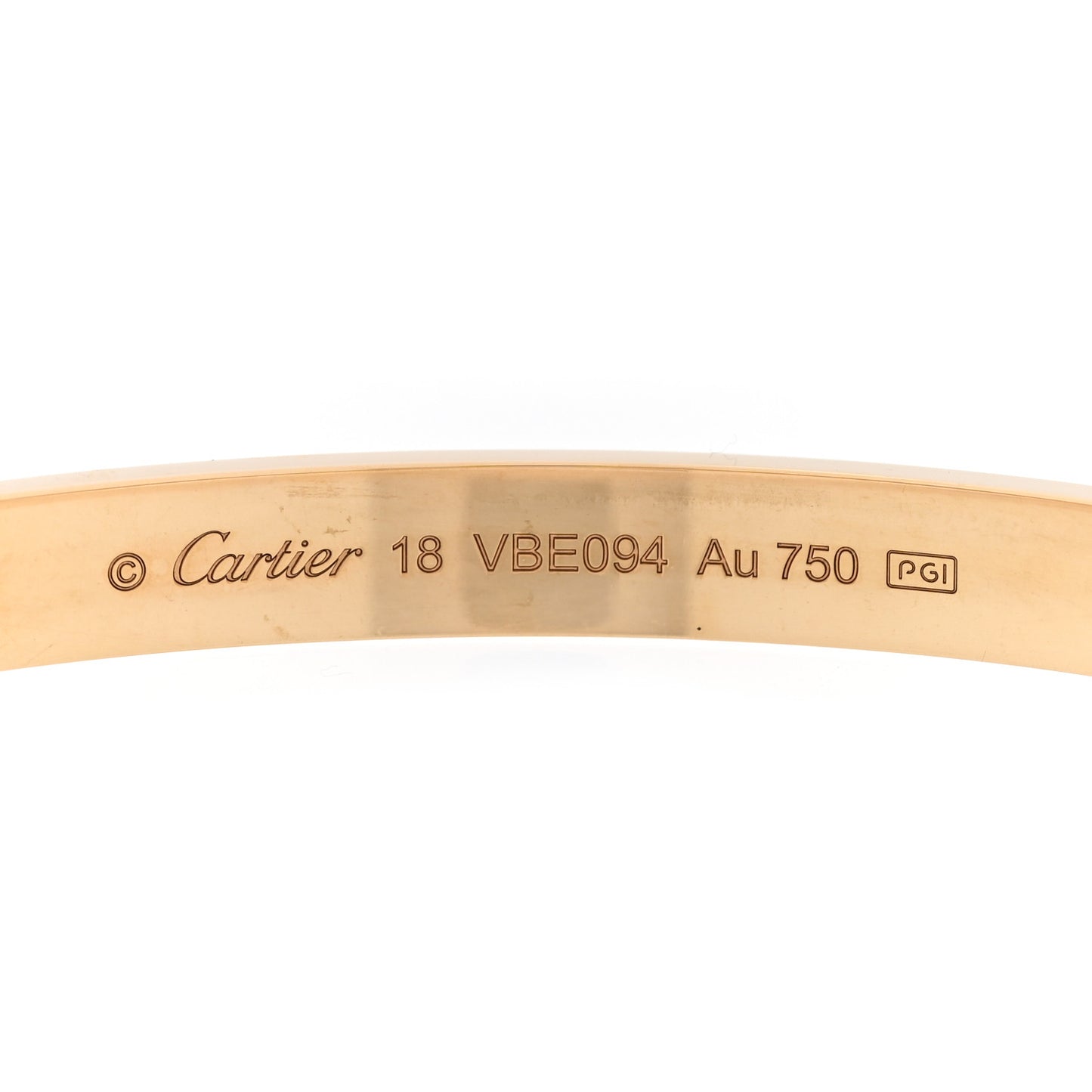 18K Yellow Gold LOVE Bracelet 18