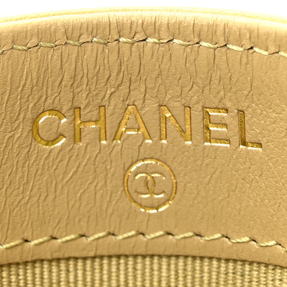 Chanel Lambskin Quilted Chanel 19 Card Holder Light Green 6 of 10