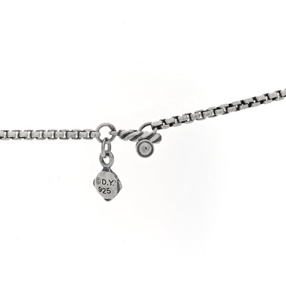 David Yurman Sterling Silver Freshwater Cultured Pearl Quatrefoil Long Chain Necklace 4 of 4