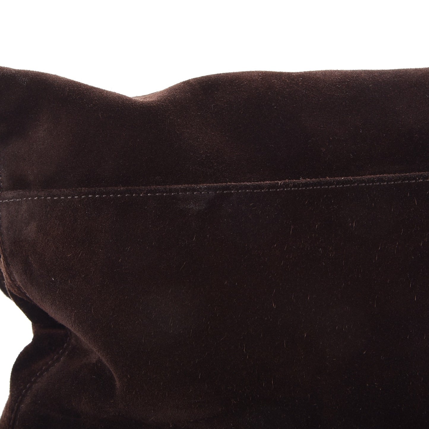 Suede Tassel CC Shoulder Bag Brown