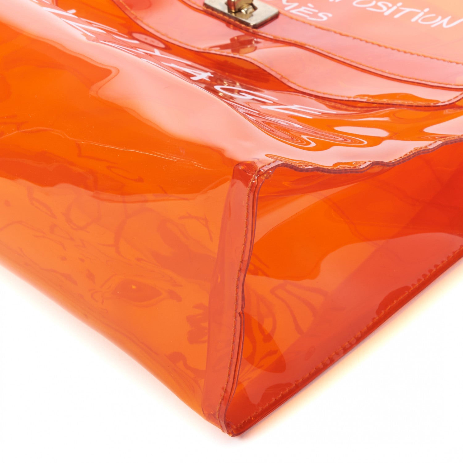 Hermes Vinyl Souvenir De L'Exposition Kelly Orange 5 of 8