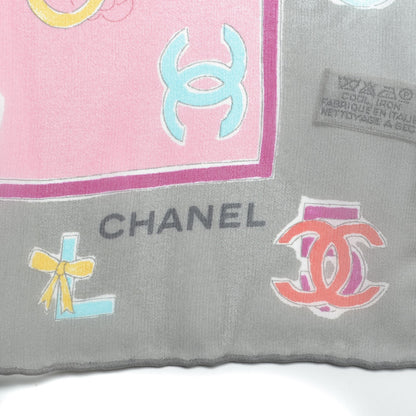 Chanel Silk CC Square Scarf Pink 3 of 5