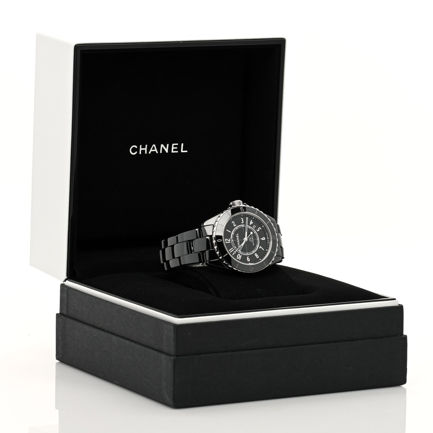 Chanel Stainless Steel Ceramic 38mm J12 Automatic Watch Black 5 of 5