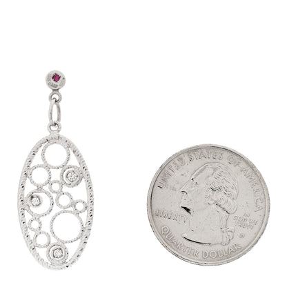 Roberto Coin 18K White Gold Diamond Bollicine Pendant 2 of 3