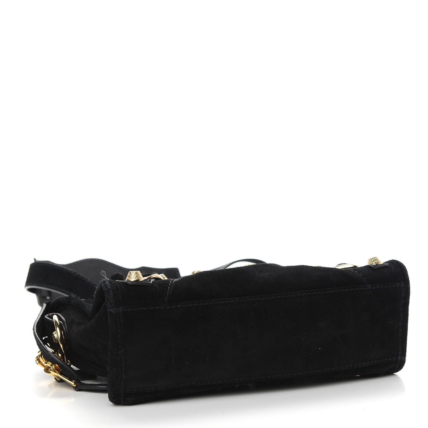 Baby Daim Suede Giant 12 Gold Hardware Mini City Black