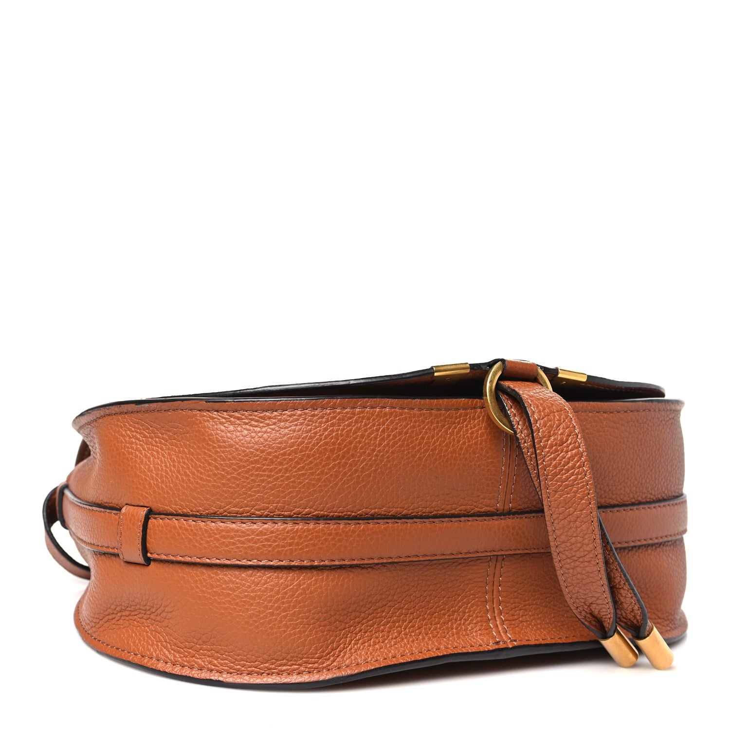 Chloe Calfskin Medium Marcie Round Crossbody Bag Tan 4 of 14