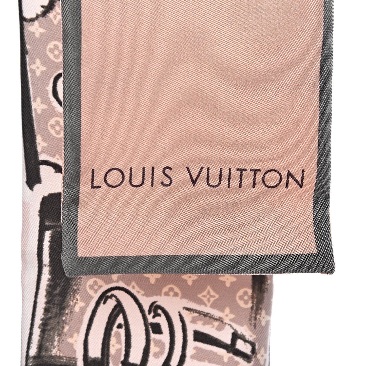 Silk Monogram Trunks Bandeau Rose Poudre