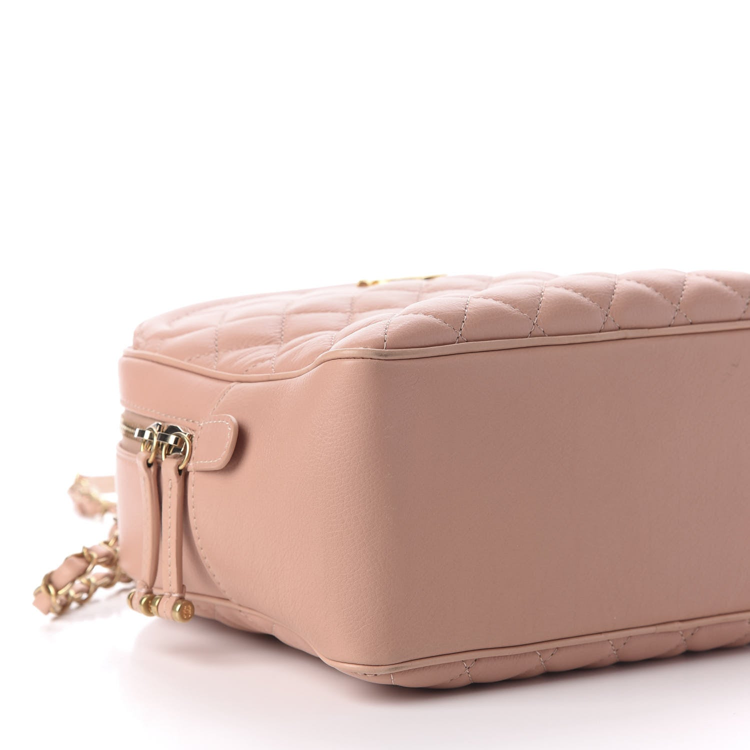 Chanel Calfskin Quilted CC Medium Vanity Case Beige 6 of 11