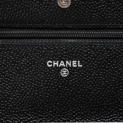 Chanel Caviar Quilted Wallet On Chain WOC Black 6 of 8