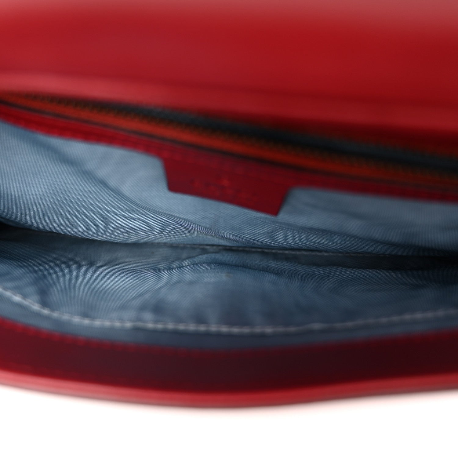 Gucci Calfskin Diagonal GG Medium Thiara Double Envelope Shoulder Bag Black Red 5 of 11