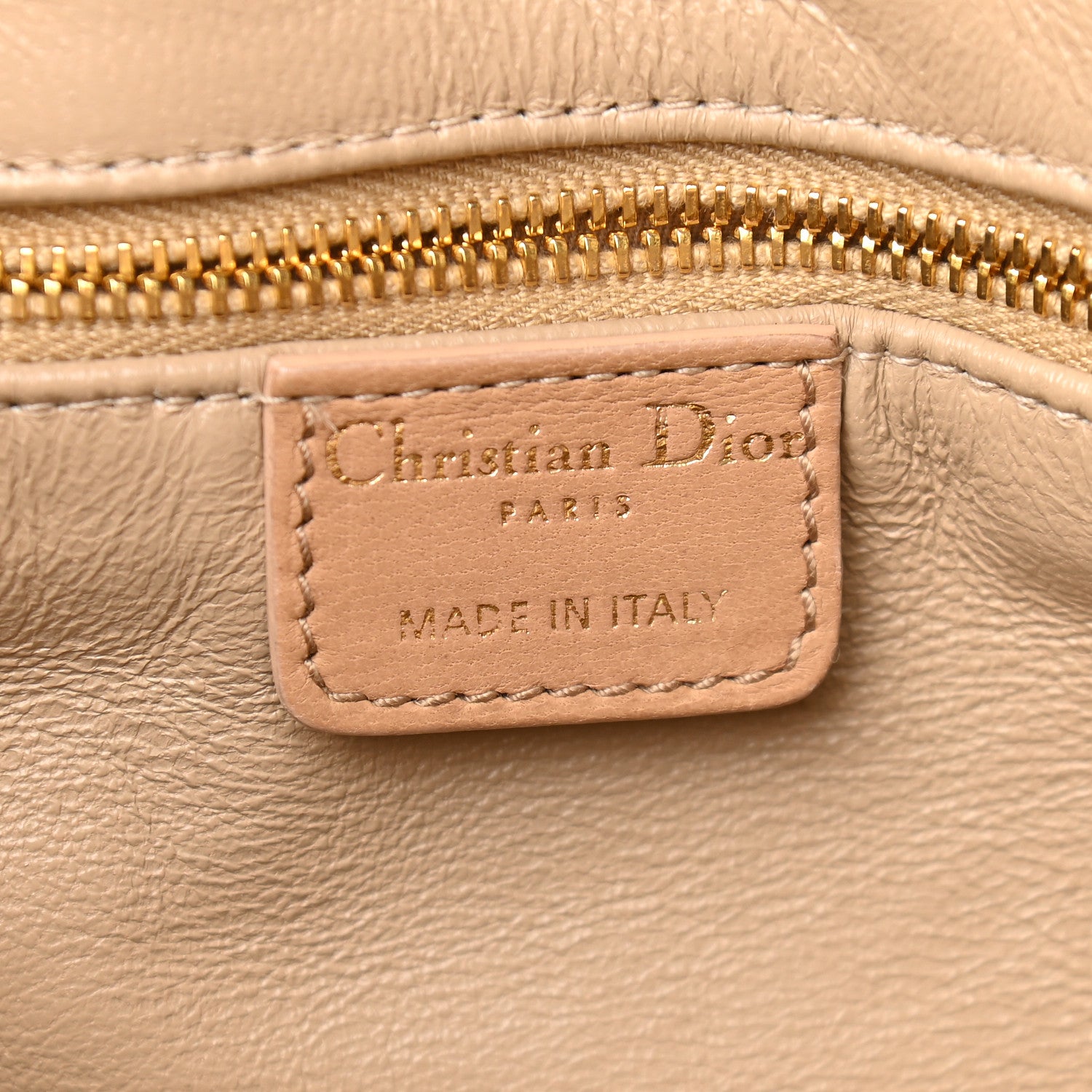 Christian Dior Lambskin Cannage Large Lady Dior Tote Beige 6 of 9