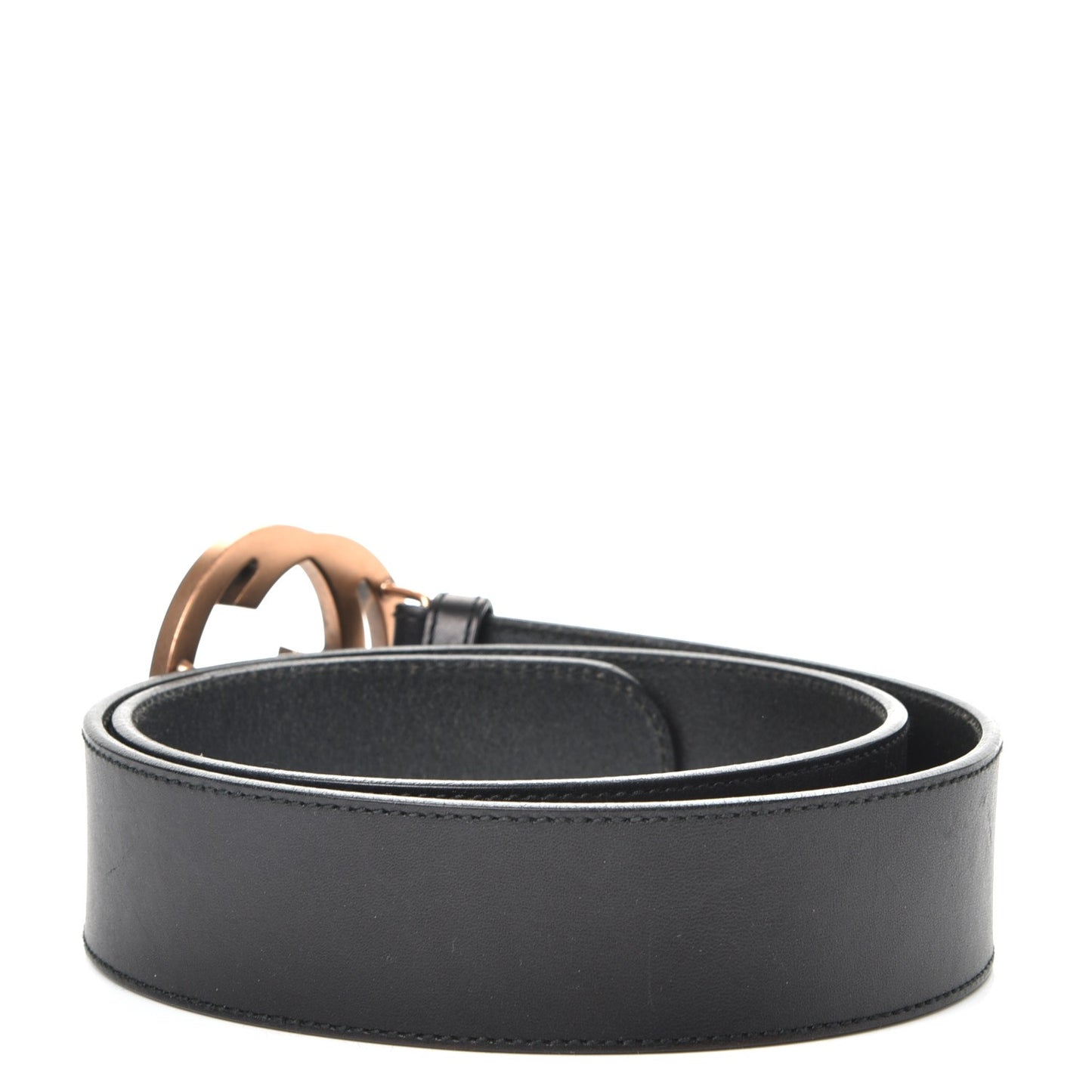 Calfskin Turquoise Interlocking G Belt 80 32 Black