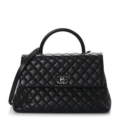 Chanel Caviar Quilted Medium Coco Handle Flap Black 1 of 9