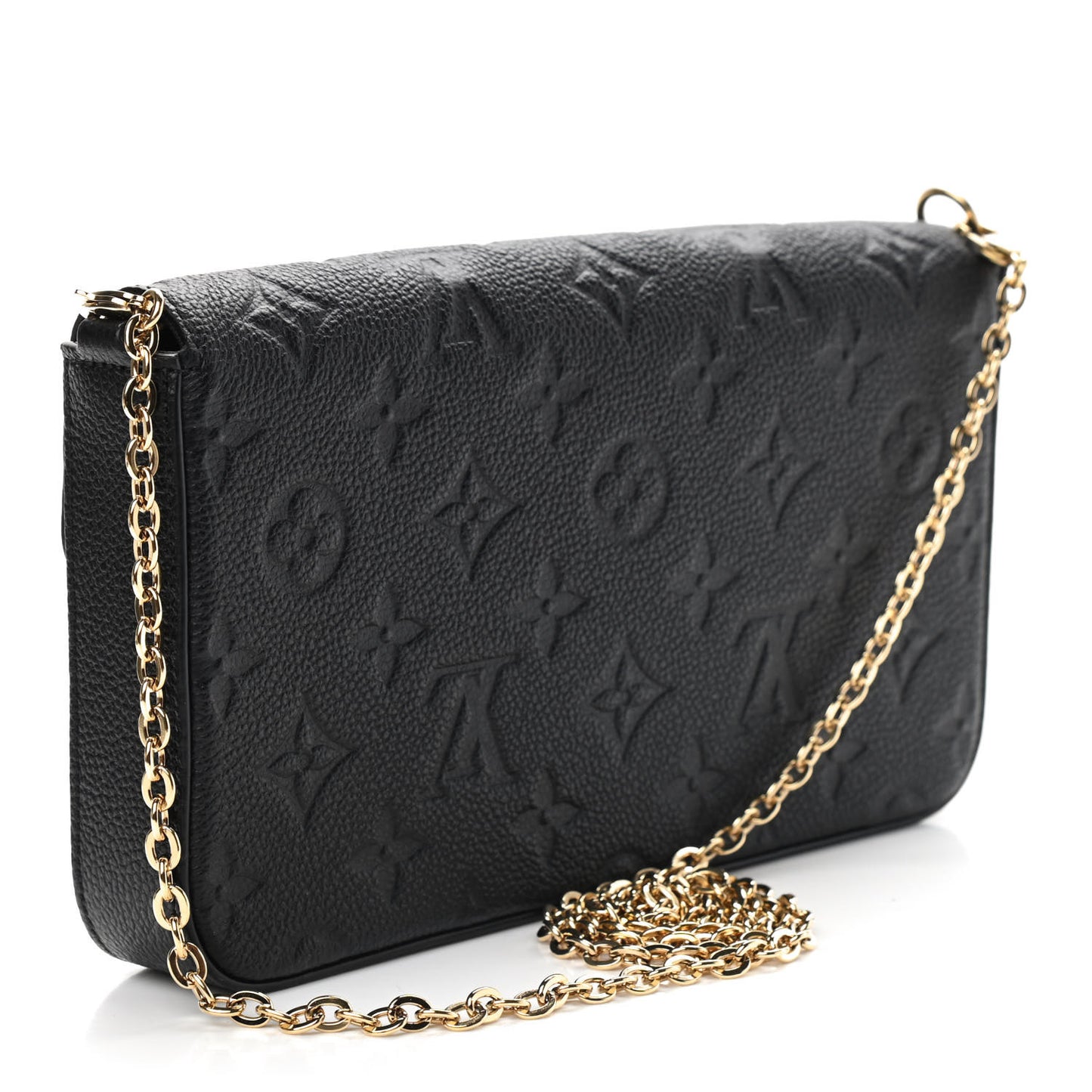 Empreinte Pochette Felicie Chain Wallet Black