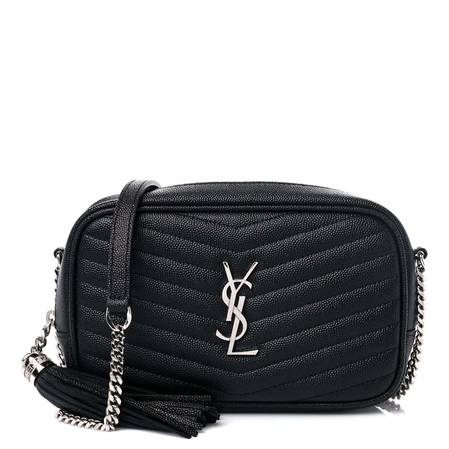 Grain De Poudre Matelasse Monogram Mini Lou Camera Bag Black