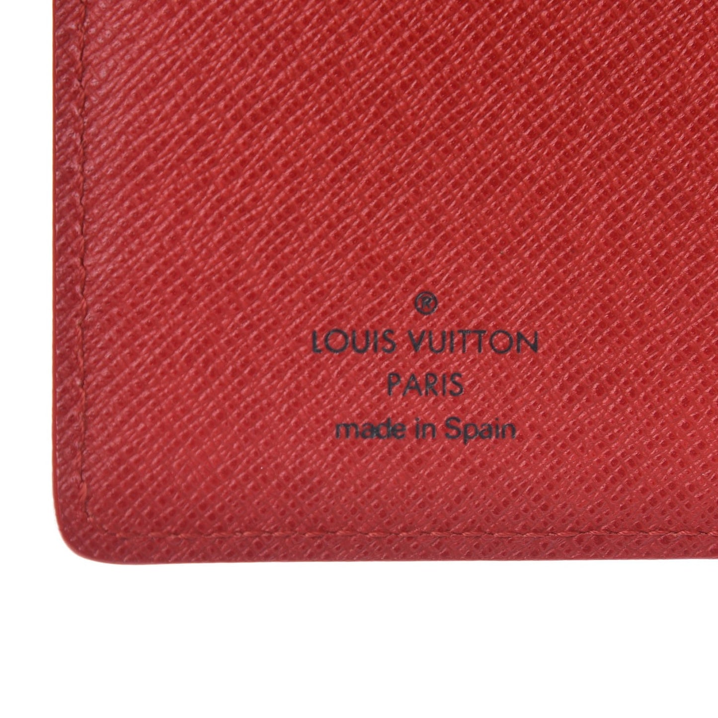 Epi Small Ring Agenda Cover Castillan Red