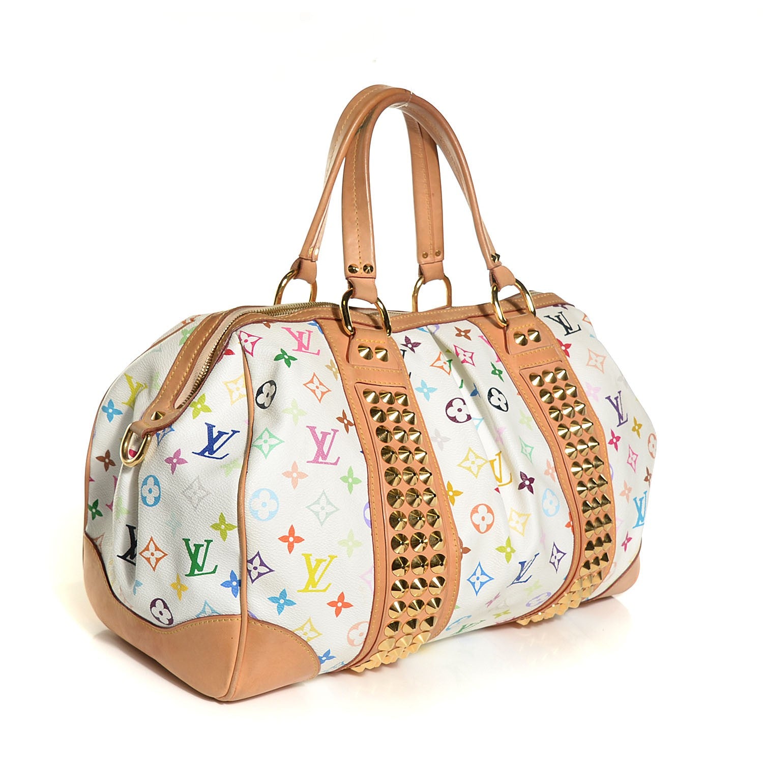 Louis Vuitton Monogram Multicolor Courtney GM White 3 of 7