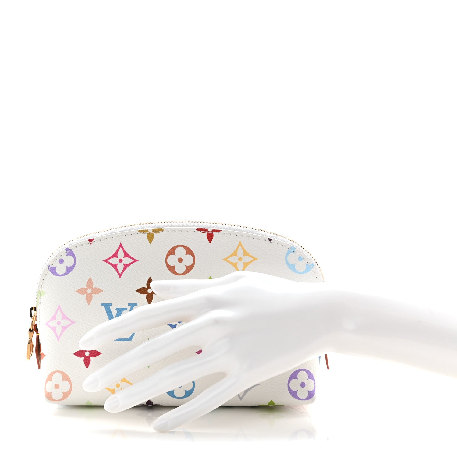 Louis Vuitton LV x TM Monogram Multicolor Cosmetic Pouch PM White 2 of 7