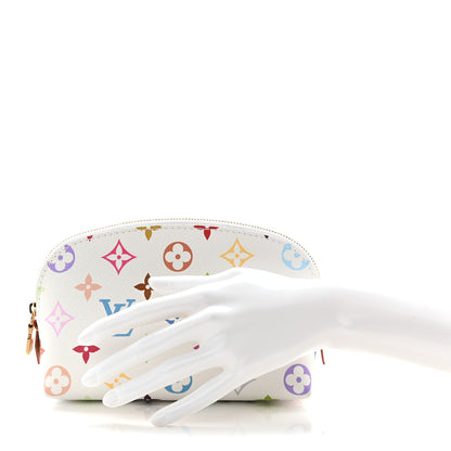 Louis Vuitton LV x TM Monogram Multicolor Cosmetic Pouch PM White 2 of 7
