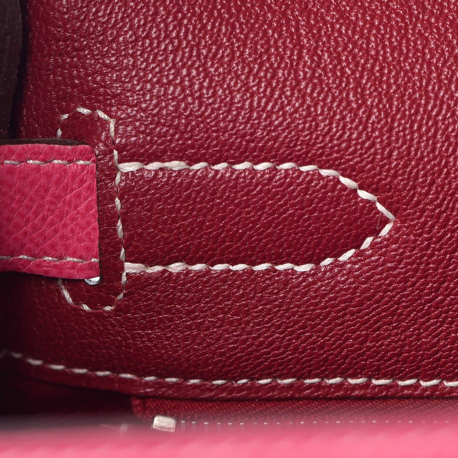 Hermes Epsom Candy Kelly Retourne 32 Rose Tyrien Rubis 20 of 40