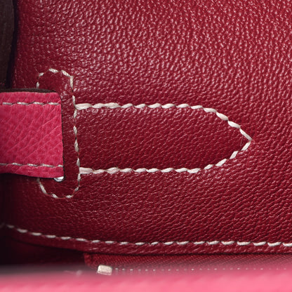 Hermes Epsom Candy Kelly Retourne 32 Rose Tyrien Rubis 20 of 40