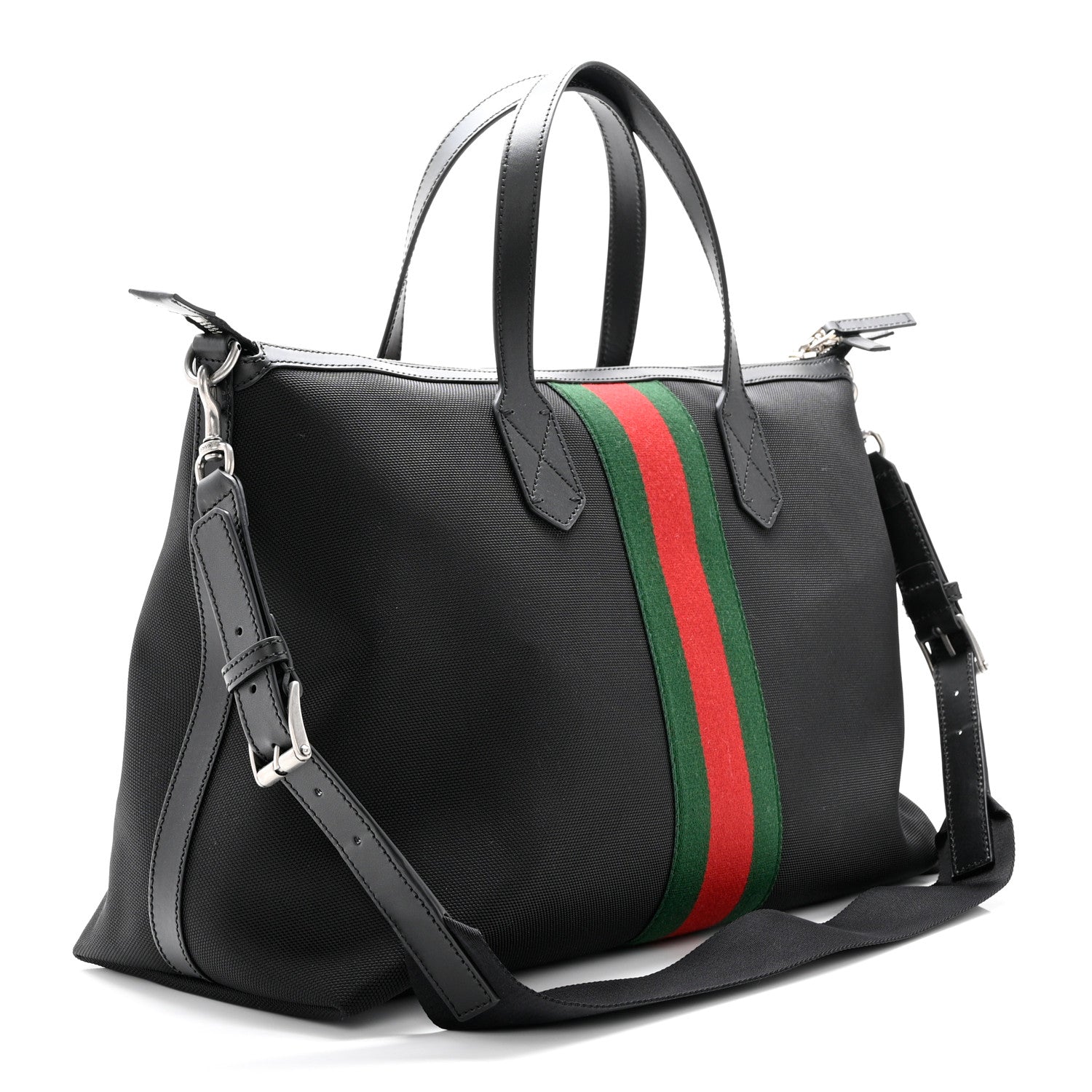 Gucci Techno Canvas Web Duffle Black 3 of 9
