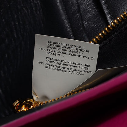 Versace Deerskin Large Signature Tote Fuchsia 7 of 9