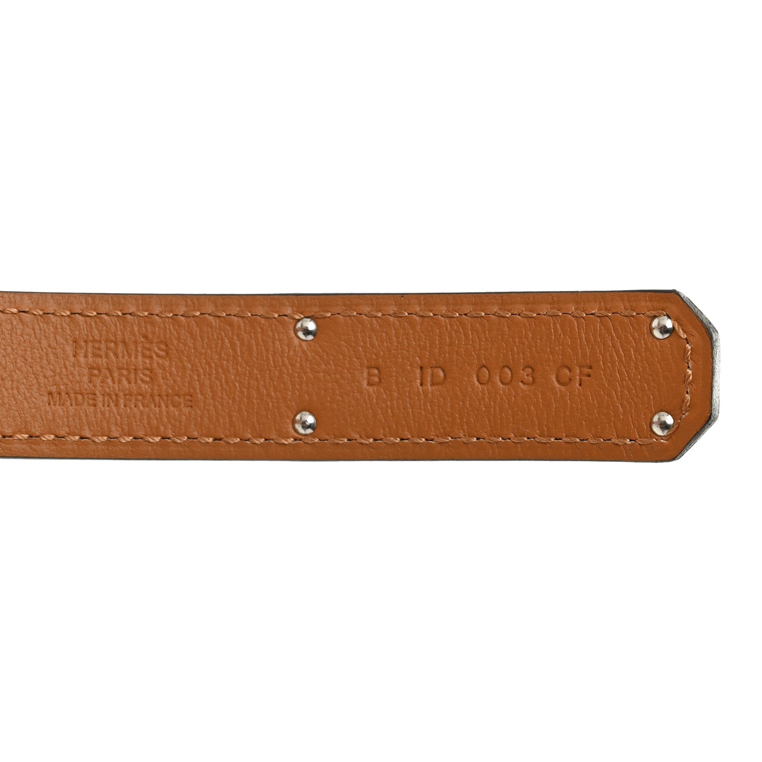 Hermes Epsom Kelly Belt White 3 of 4