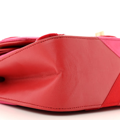 Chanel Lambskin Velvet Grosgrain Quilted 2.55 Reissue 225 Flap Red 9 of 15