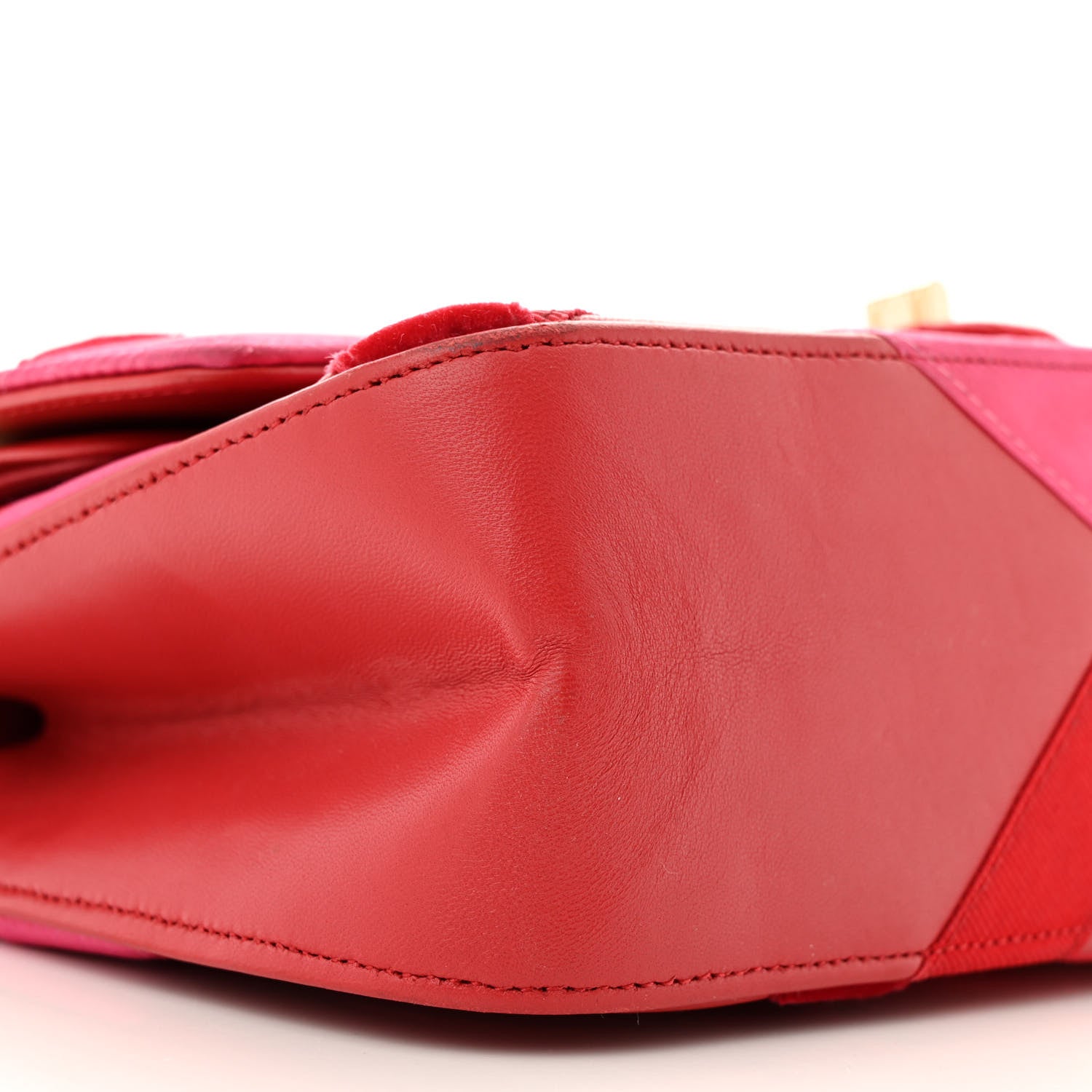 Chanel Lambskin Velvet Grosgrain Quilted 2.55 Reissue 225 Flap Red 9 of 19