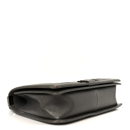 Chanel Calfskin Double Stitch New Medium Boy Flap Grey 3 of 10