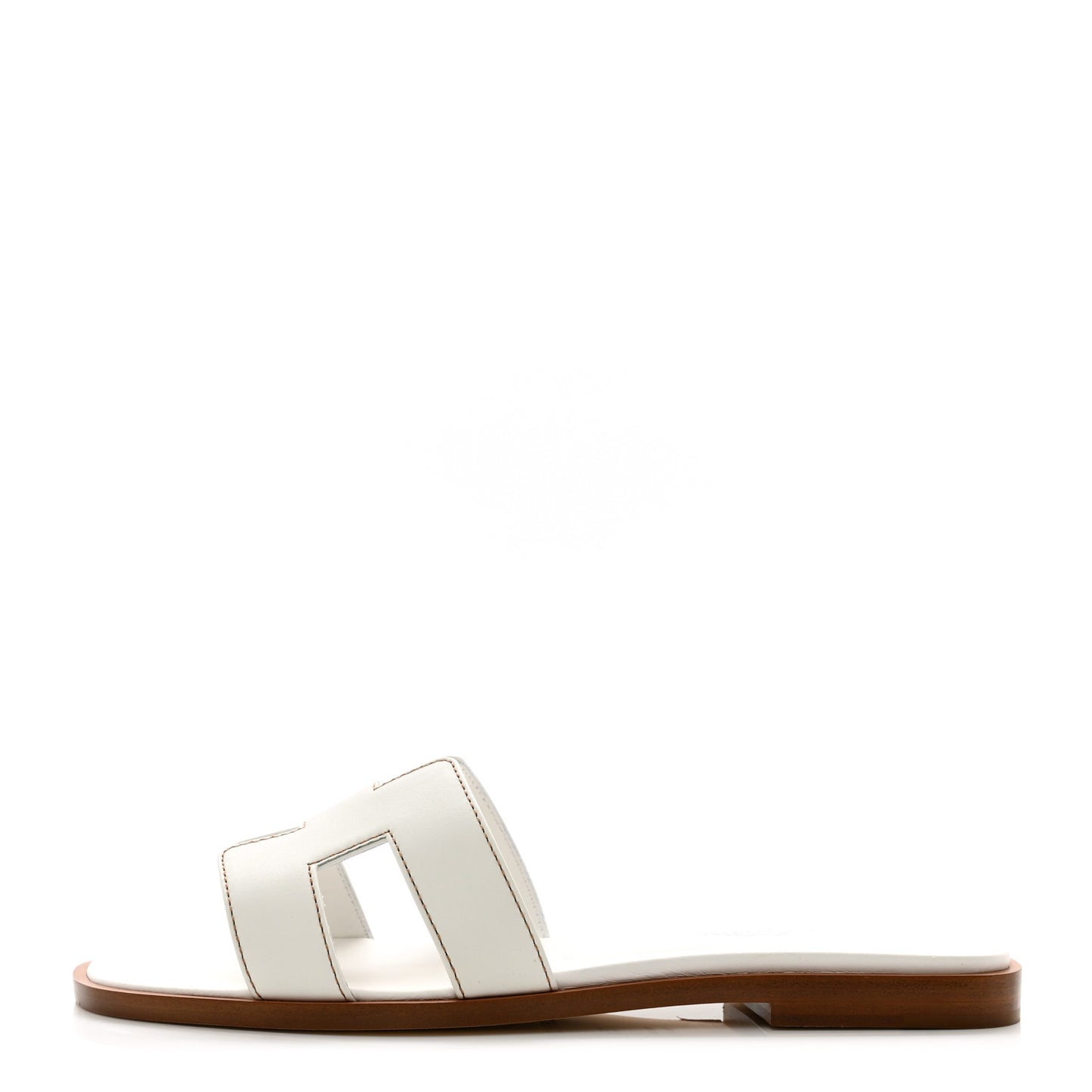 Box Calfskin Oran Sandals 35 White