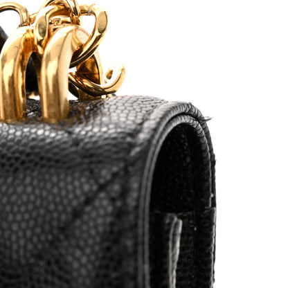Chanel Caviar Quilted Coco First Phone Holder With Chain Black 12 of 13