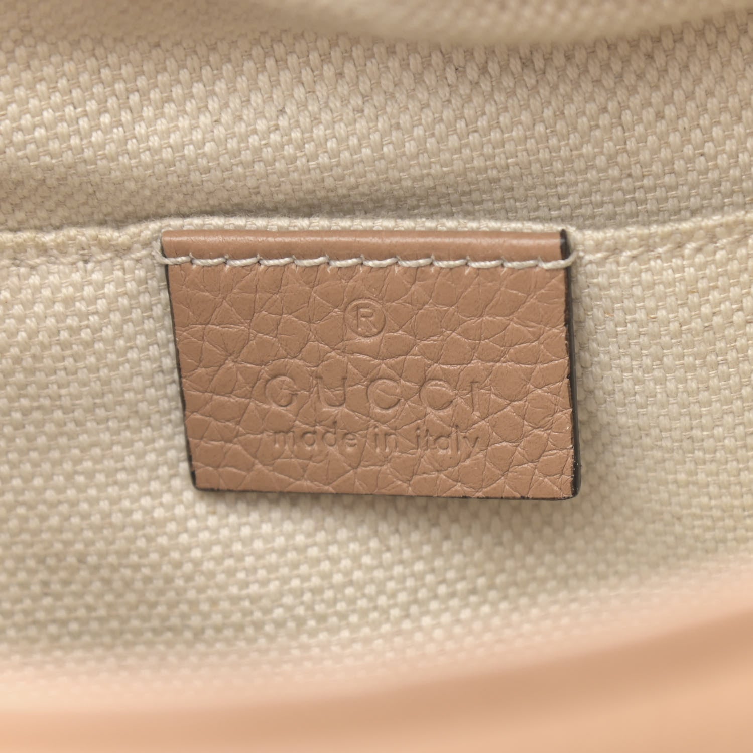 Gucci Pebbled Calfskin Small Soho Disco Bag Camelia 6 of 14