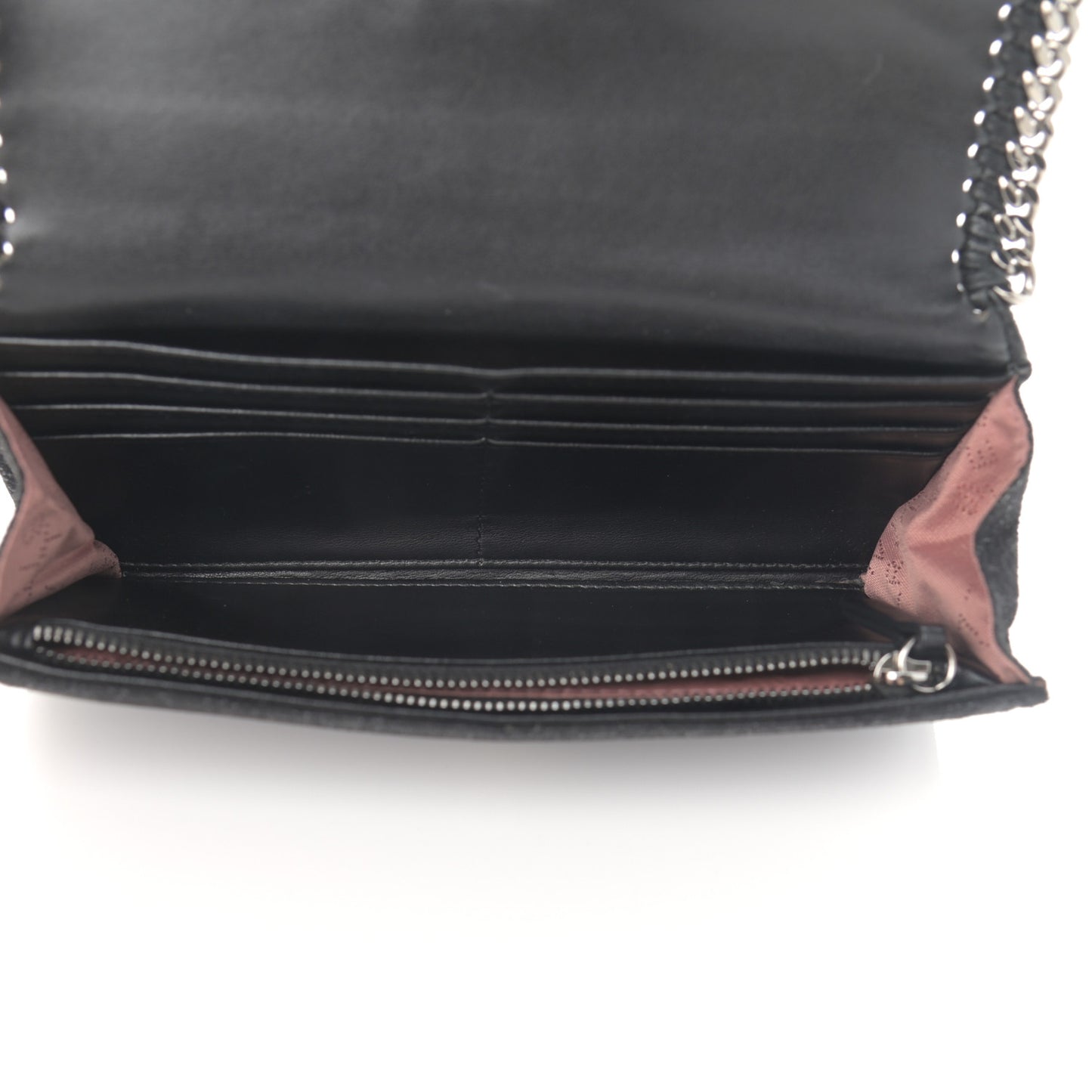 Shaggy Deer Falabella Flap Wallet Black