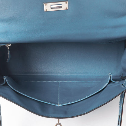 Hermes Swift Kelly Retourne 32 Blue Jean 6 of 39