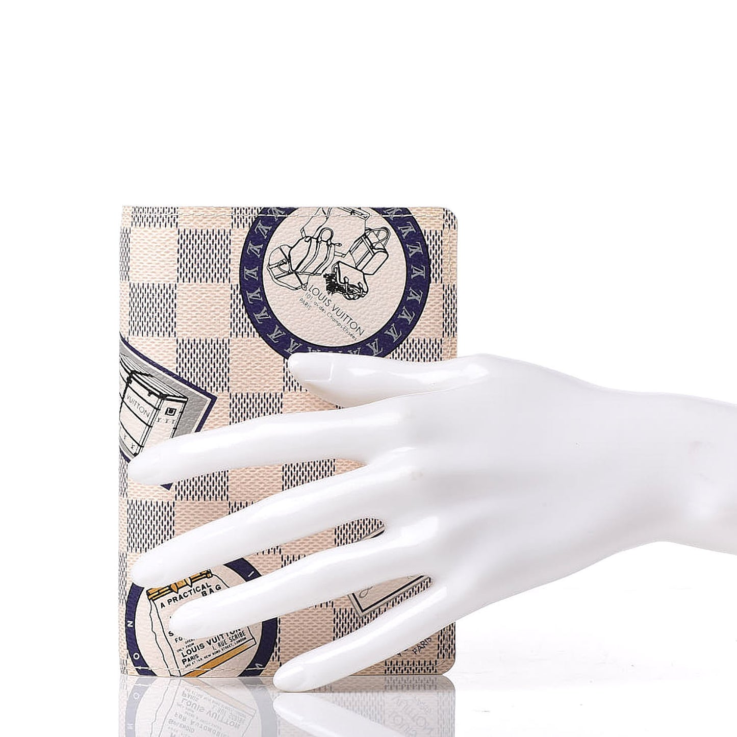 Damier Azur Patch Small Ring Agenda Cover