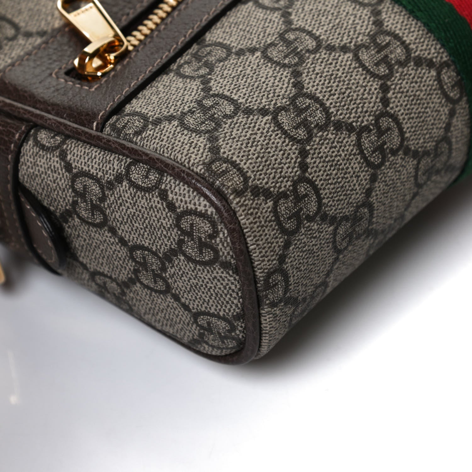 Gucci GG Supreme Monogram Web Small Ophidia Belt Bag 95 38 Dark Brown 12 of 13