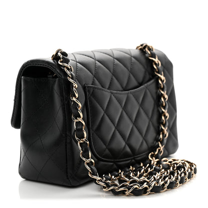 Chanel Lambskin Quilted Mini Rectangular Flap Black 3 of 10