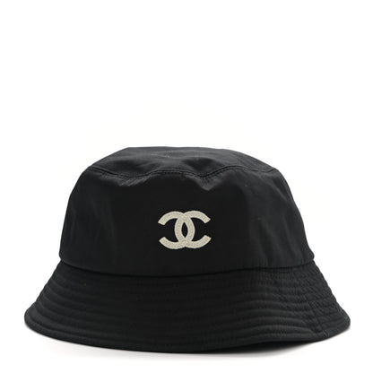 Chanel Cotton CC Bucket Hat L Black 1 of 10